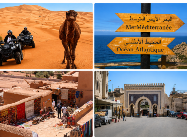 From Marrakech: 3-Day Desert to Sea Tour to Tangier via Merzouga & Fes with Lunch