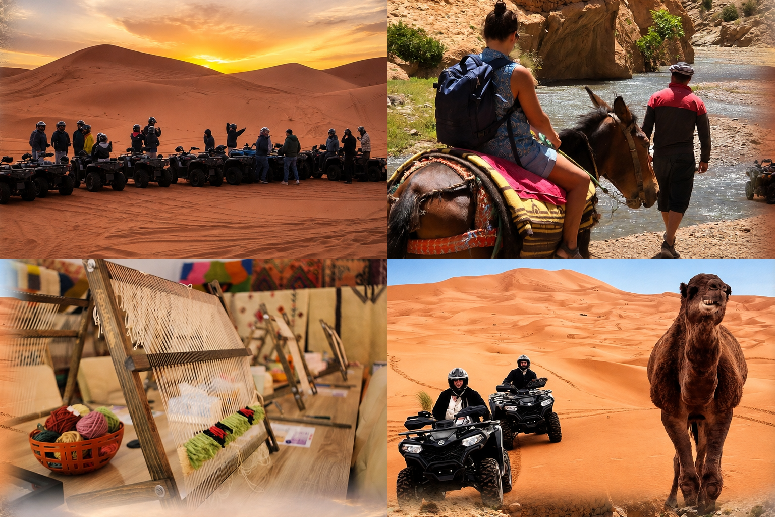 4 Day Marrakech to Merzouga Desert Tour with Carpet Workshop